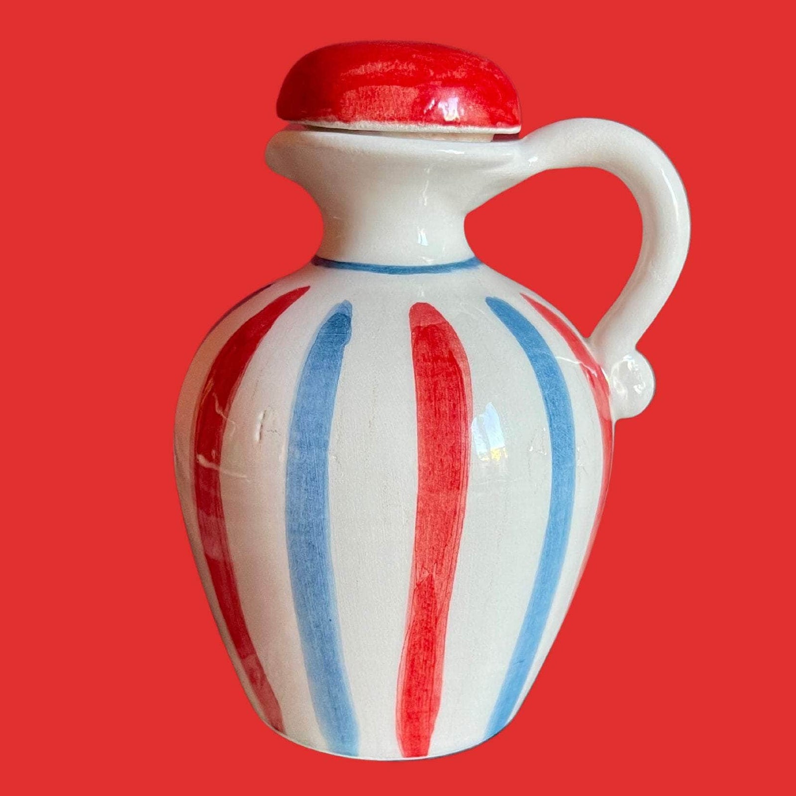 Sveva's Home Ceramic Mix and Match Colours Olive Oil and Vinegar Bottles Set | Set of 2