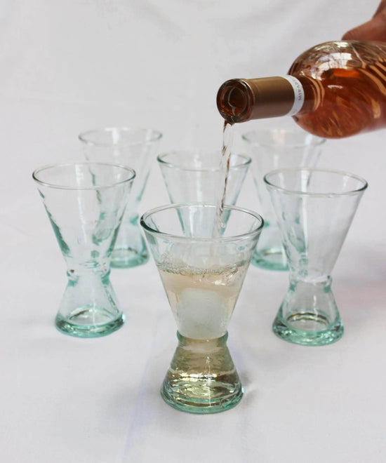 Pyramid Wine Glasses, Set of 6