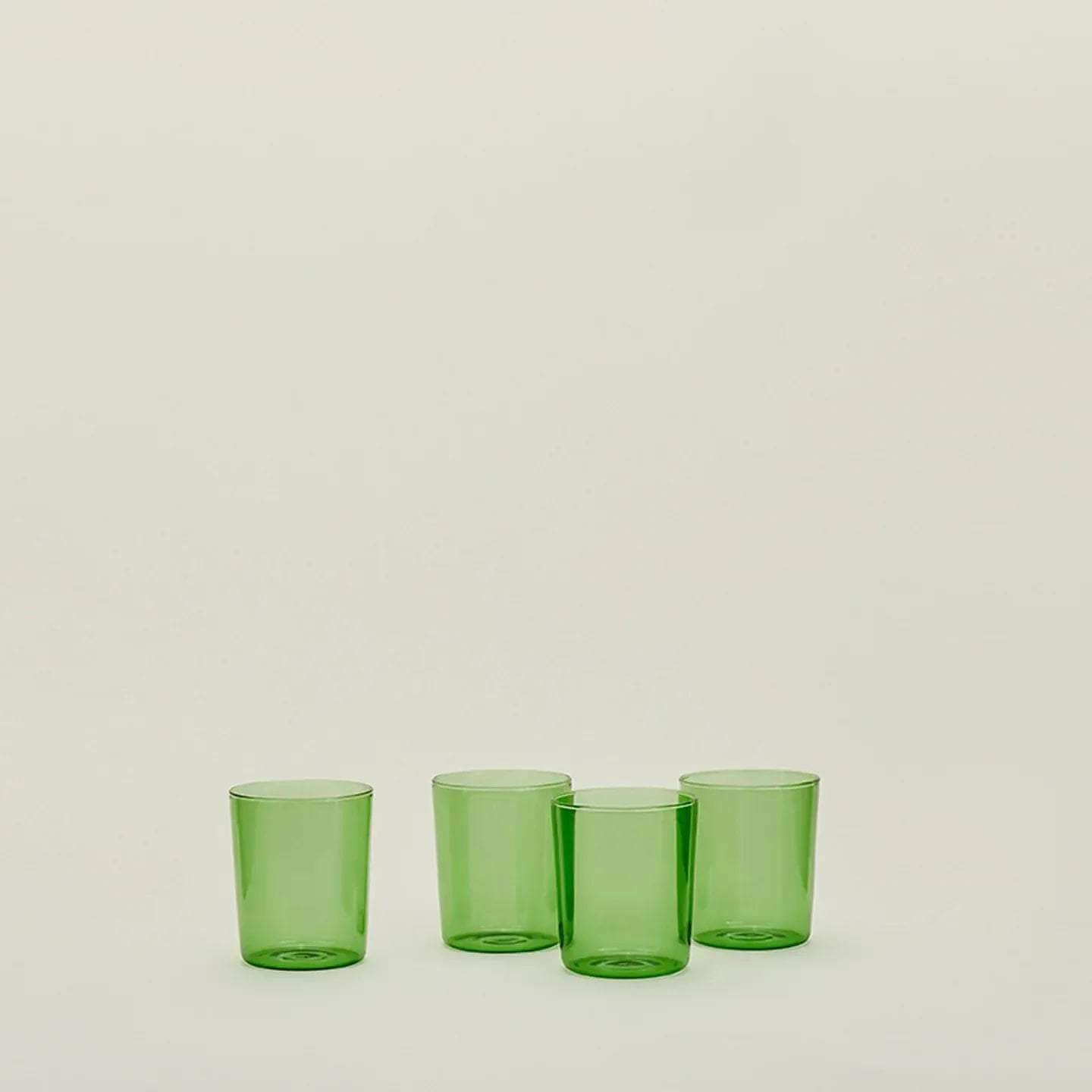 Essential Glassware - Set Of 4, Green