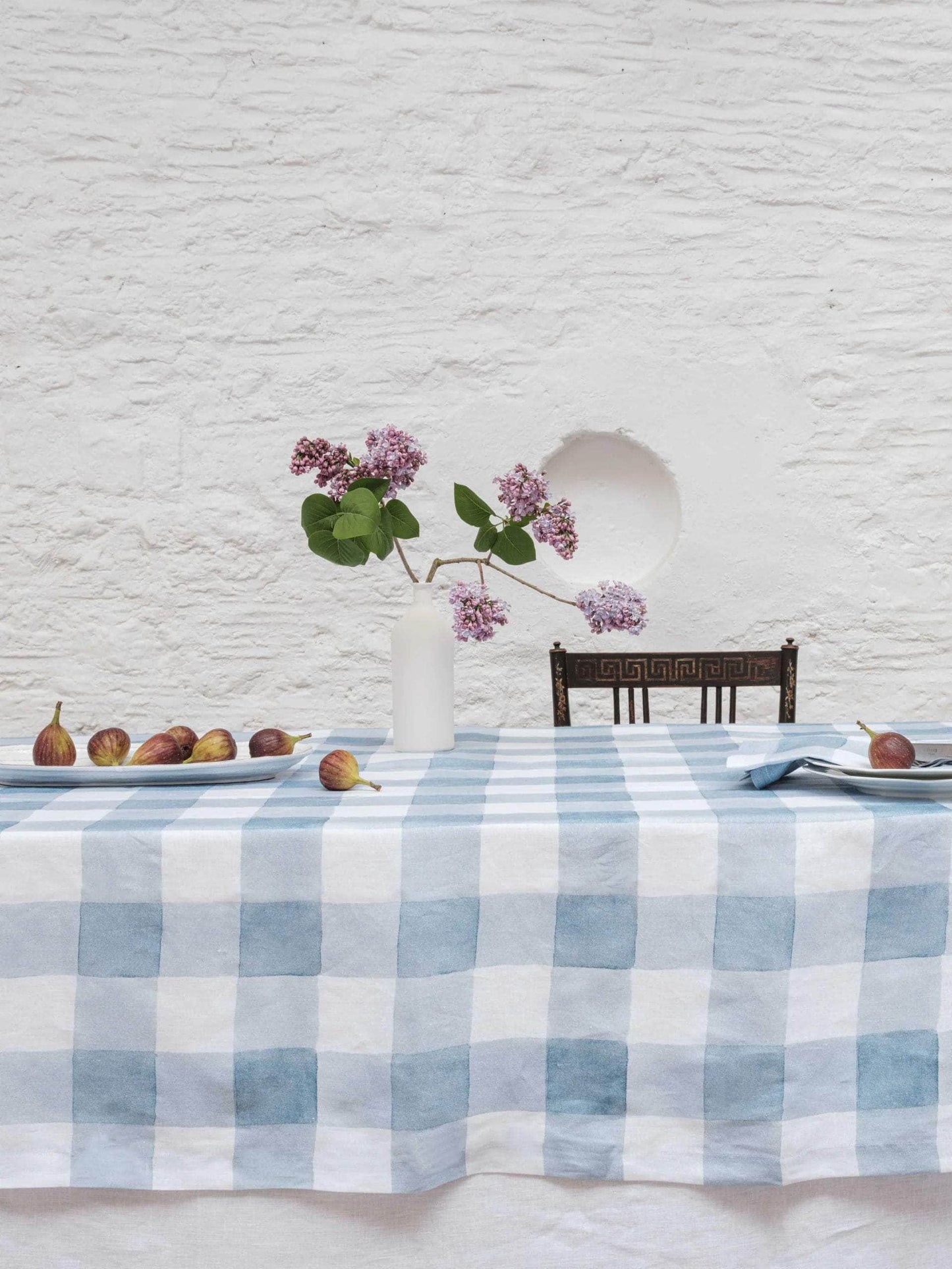 Blue Gingham Tablecloth