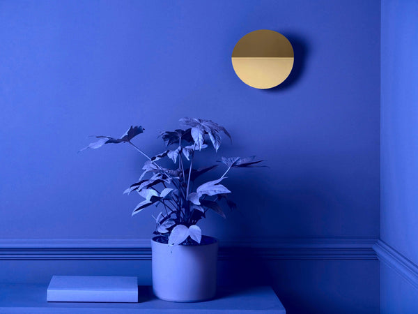 Brass diffuser wall light