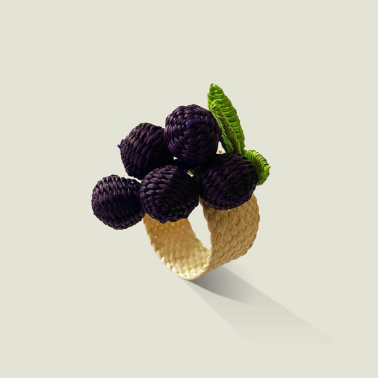Palmito Grape Napkin Rings (Set of 4)