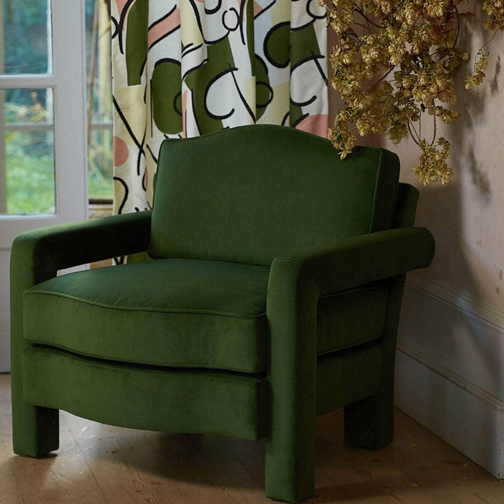 Elio Armchair, Zucchini Velvet