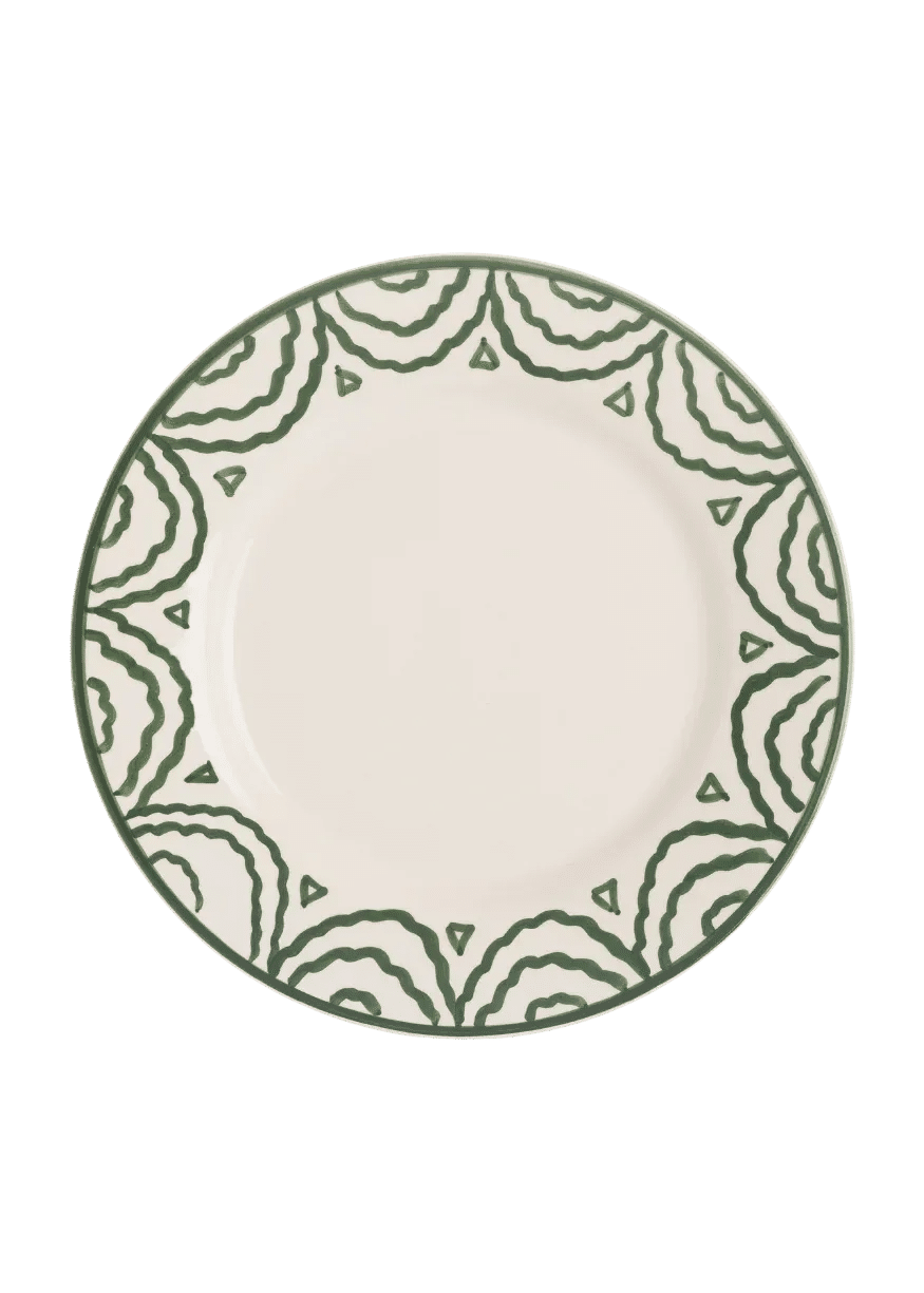 Green Tabla Dinner Plate
