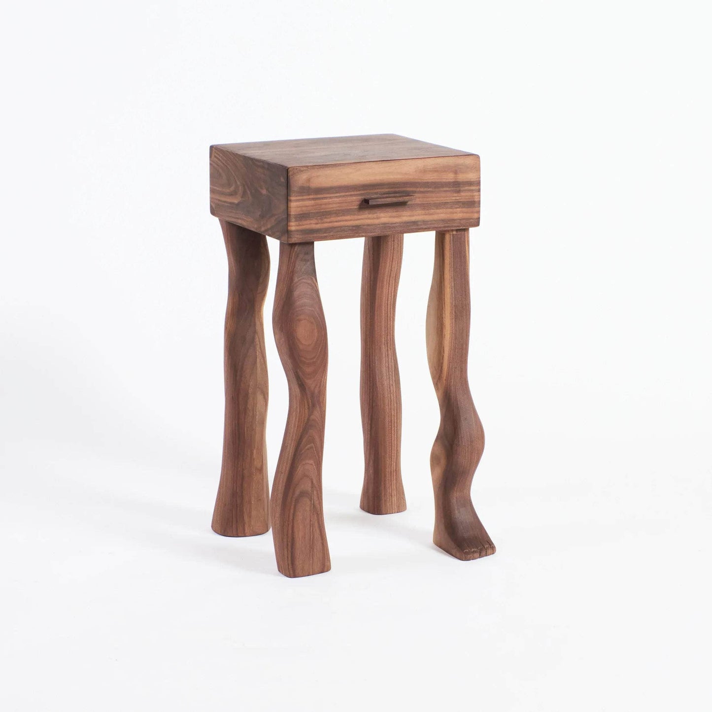 Foot Side Table With Drawer