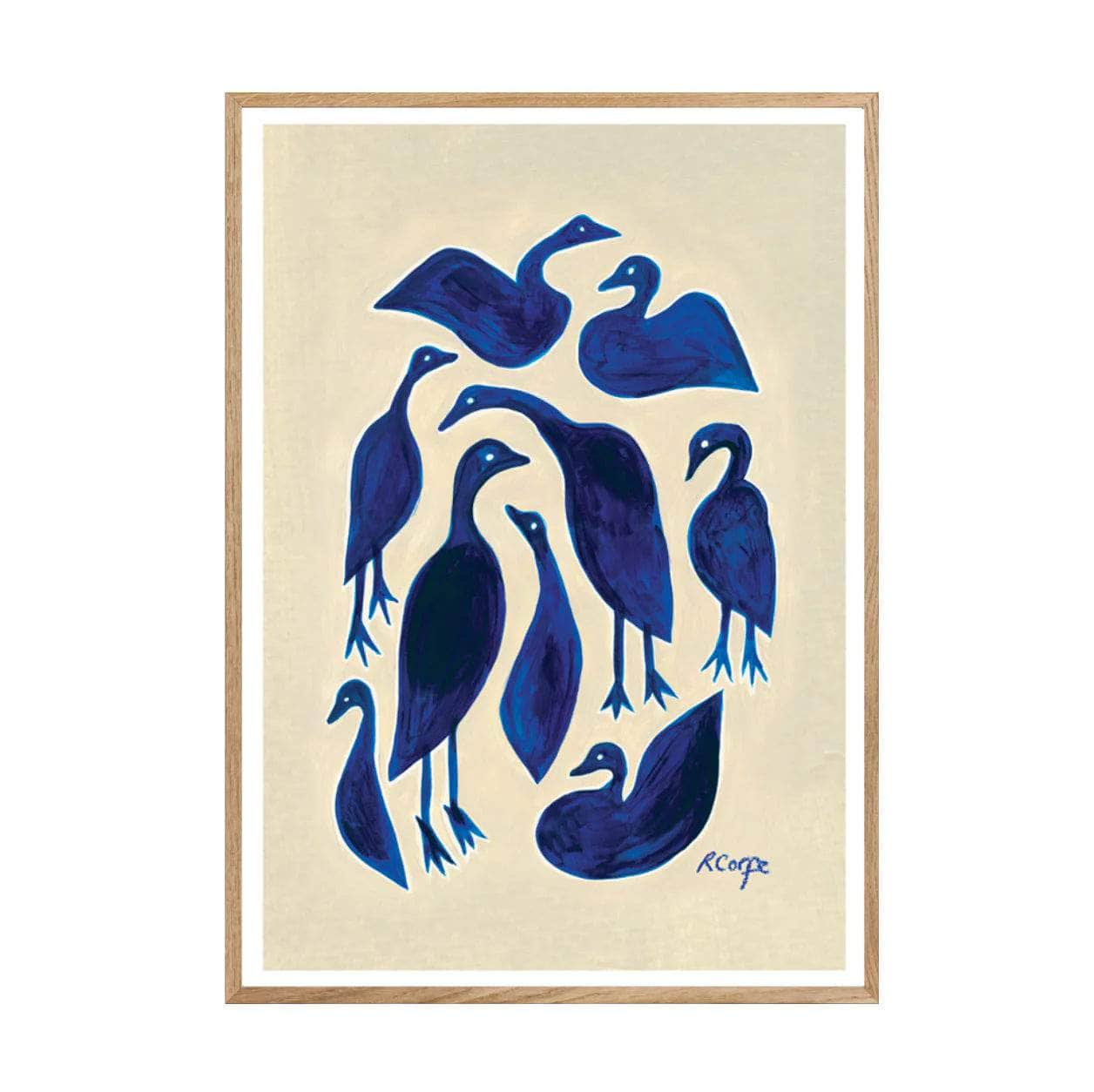 Load image into Gallery viewer, A2 - Blue Ducks Print
