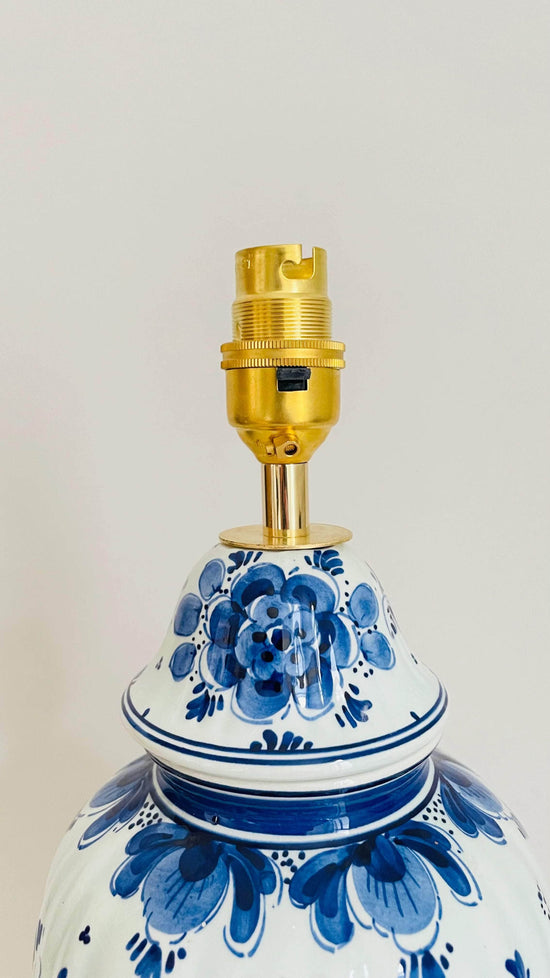 Antique Delft Lamp