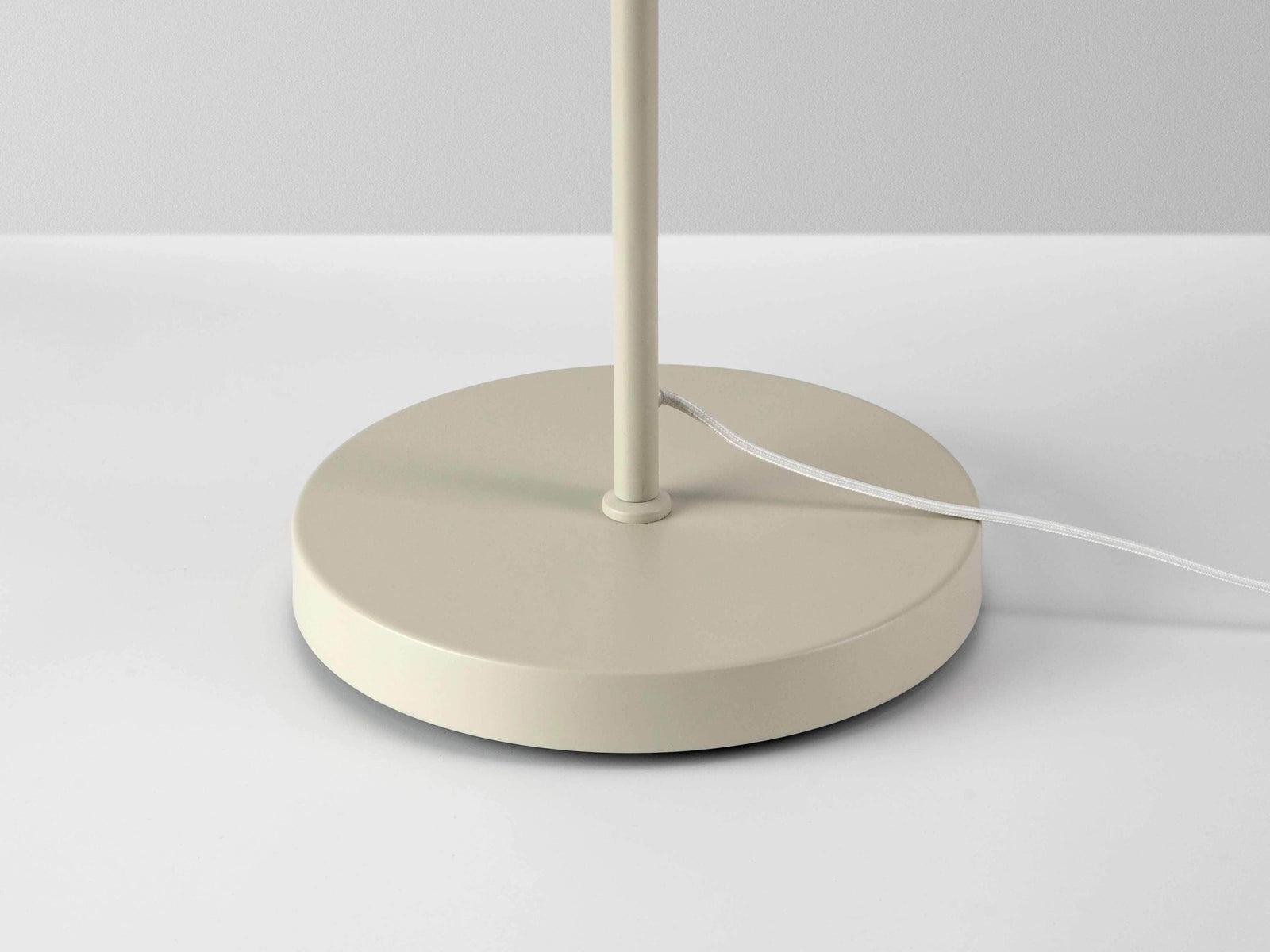 Sand opal disk floor lamp