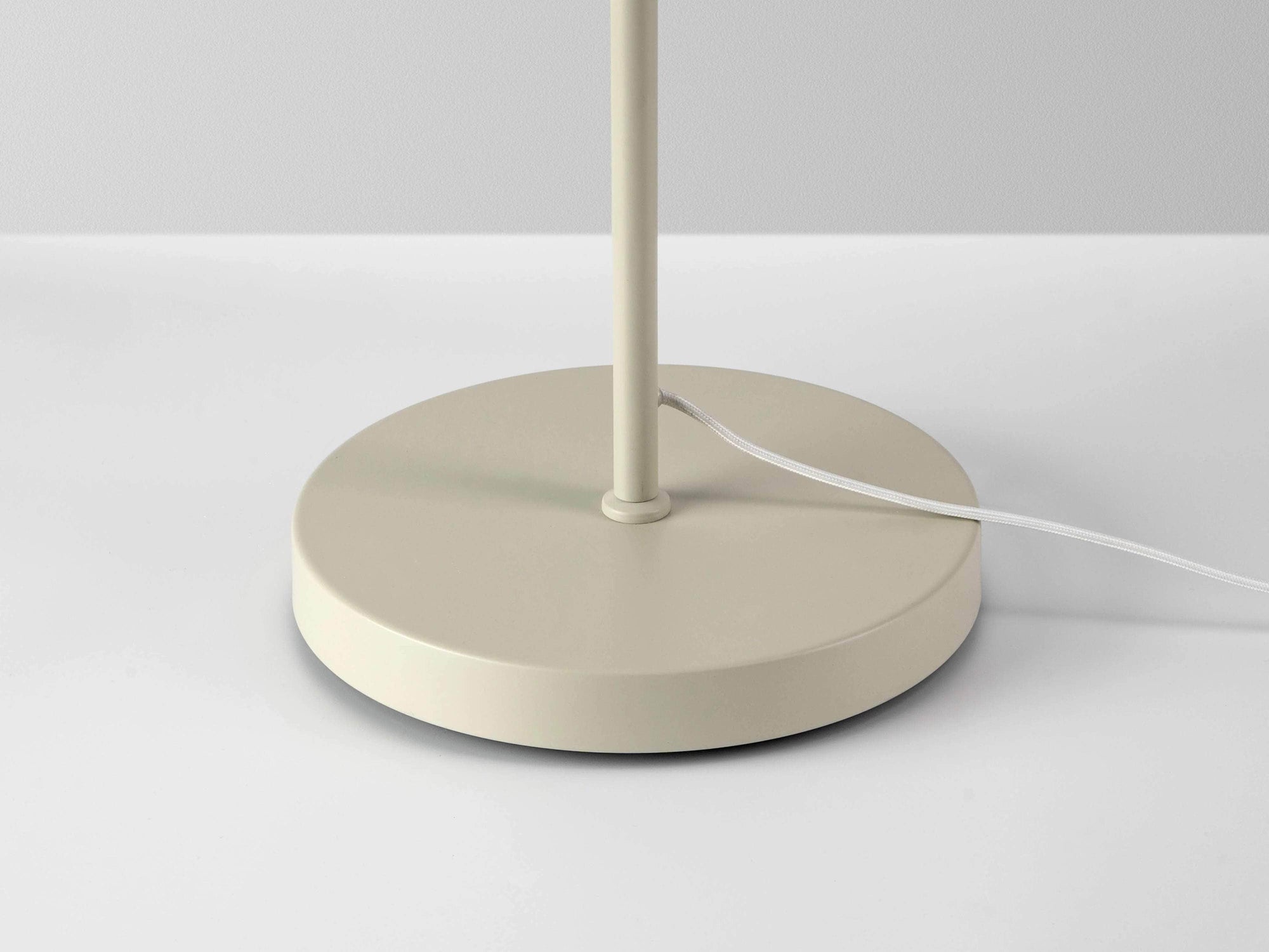 Sand opal disk floor lamp