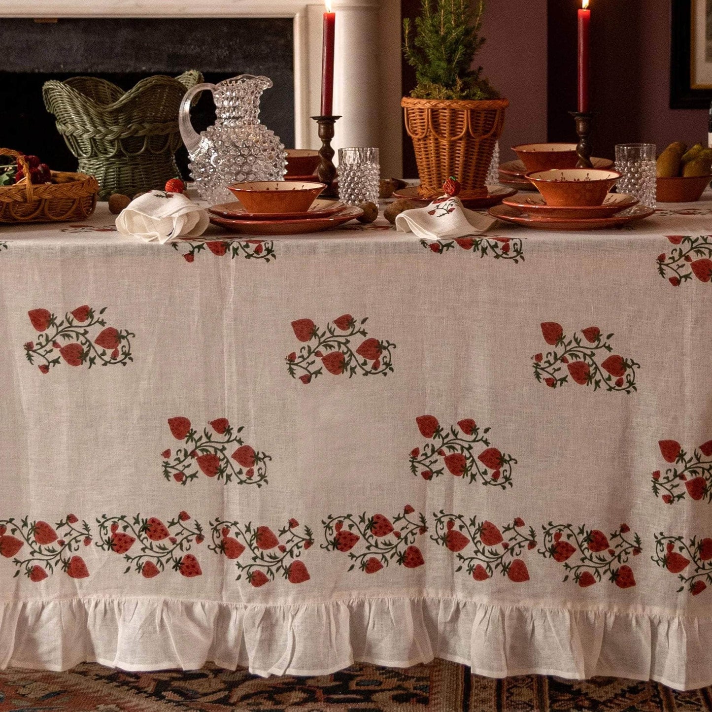 Fraises Des Bois Tablecloth