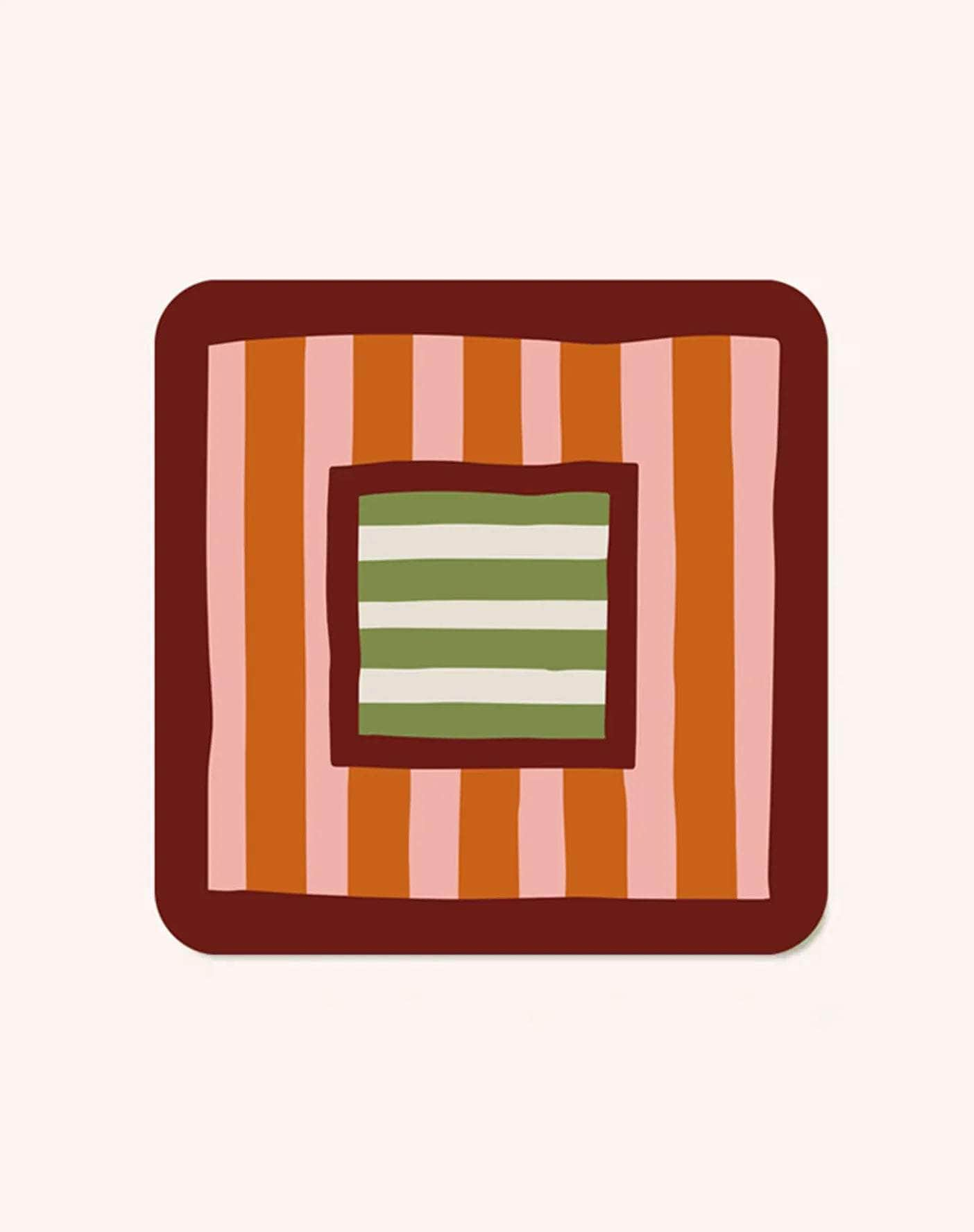 Square and Stripe Coasters