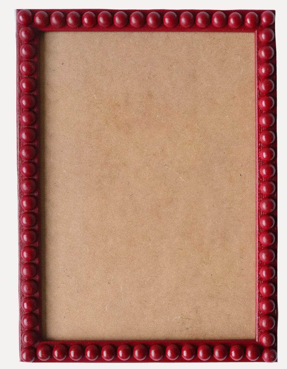 Cranberry Stained Bobbin Frame