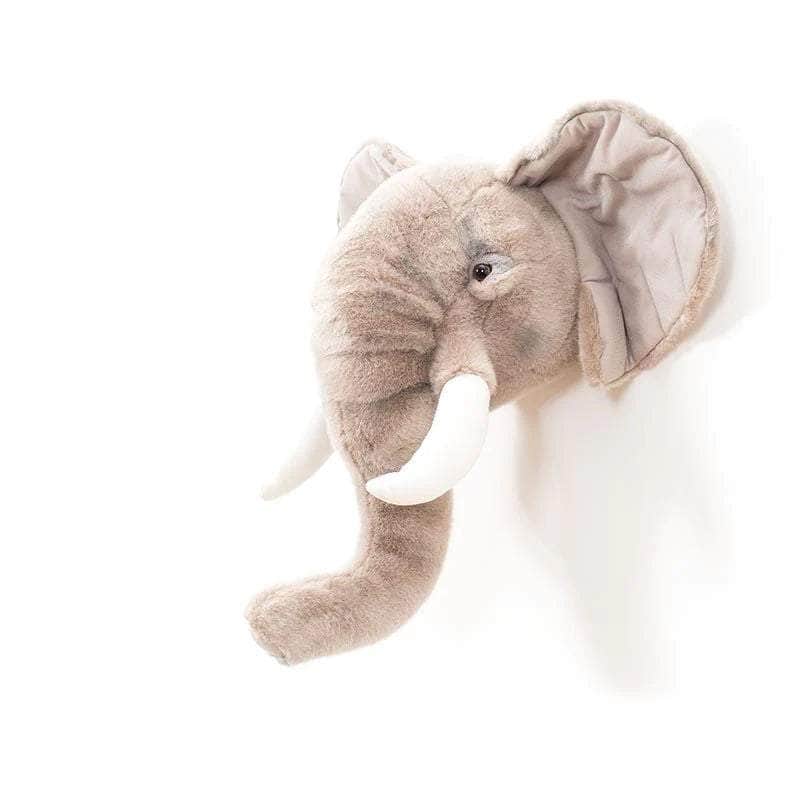George the Elephant Wall Mounted Plush Head