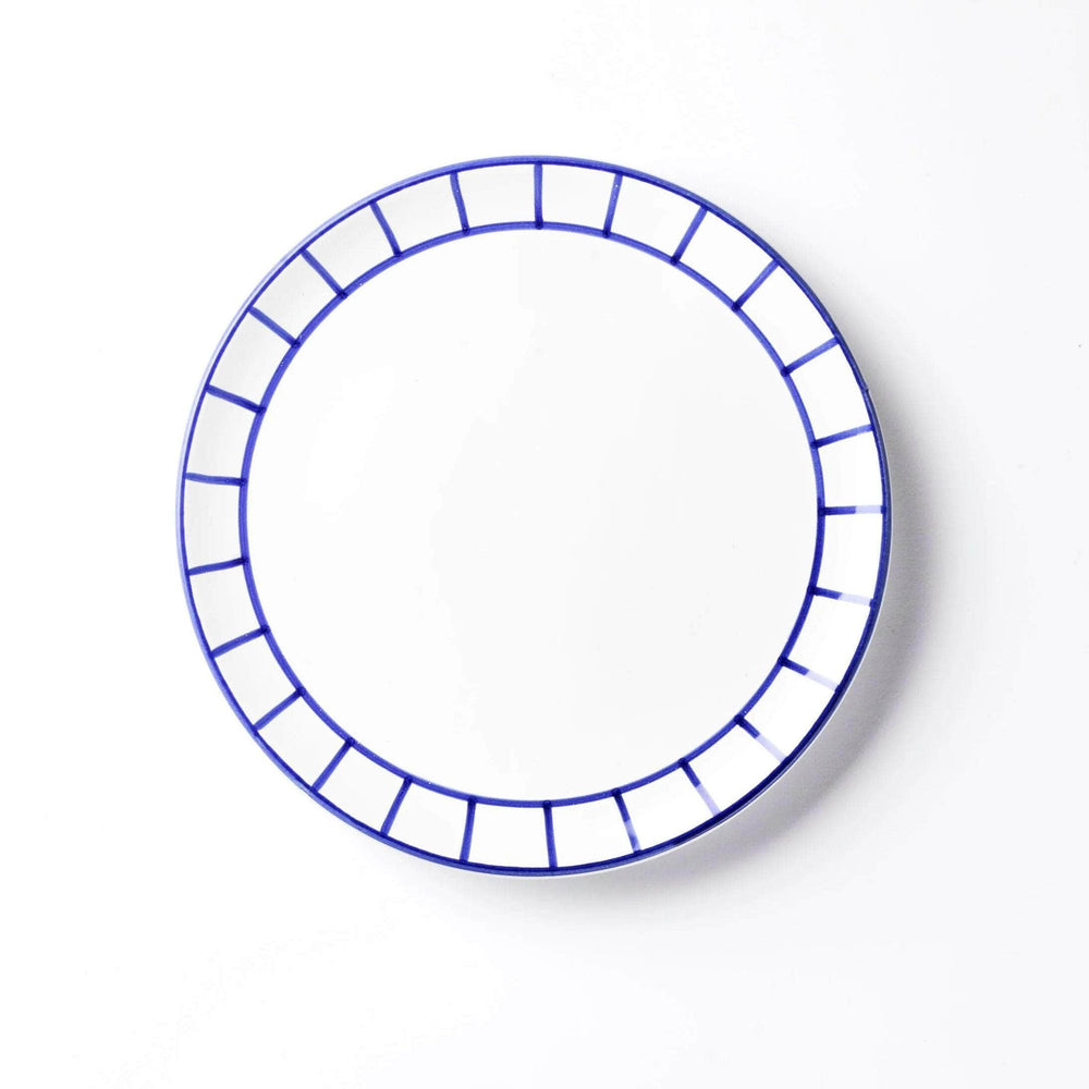 Lunch Plate - Royal Blue Fence