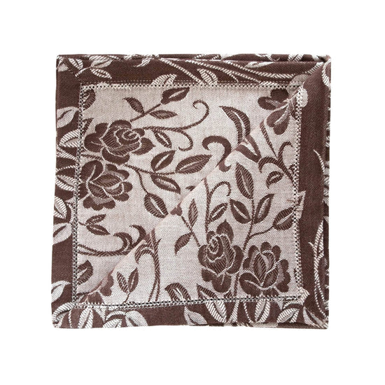 Fiori Marrone Napkins, Set of 2