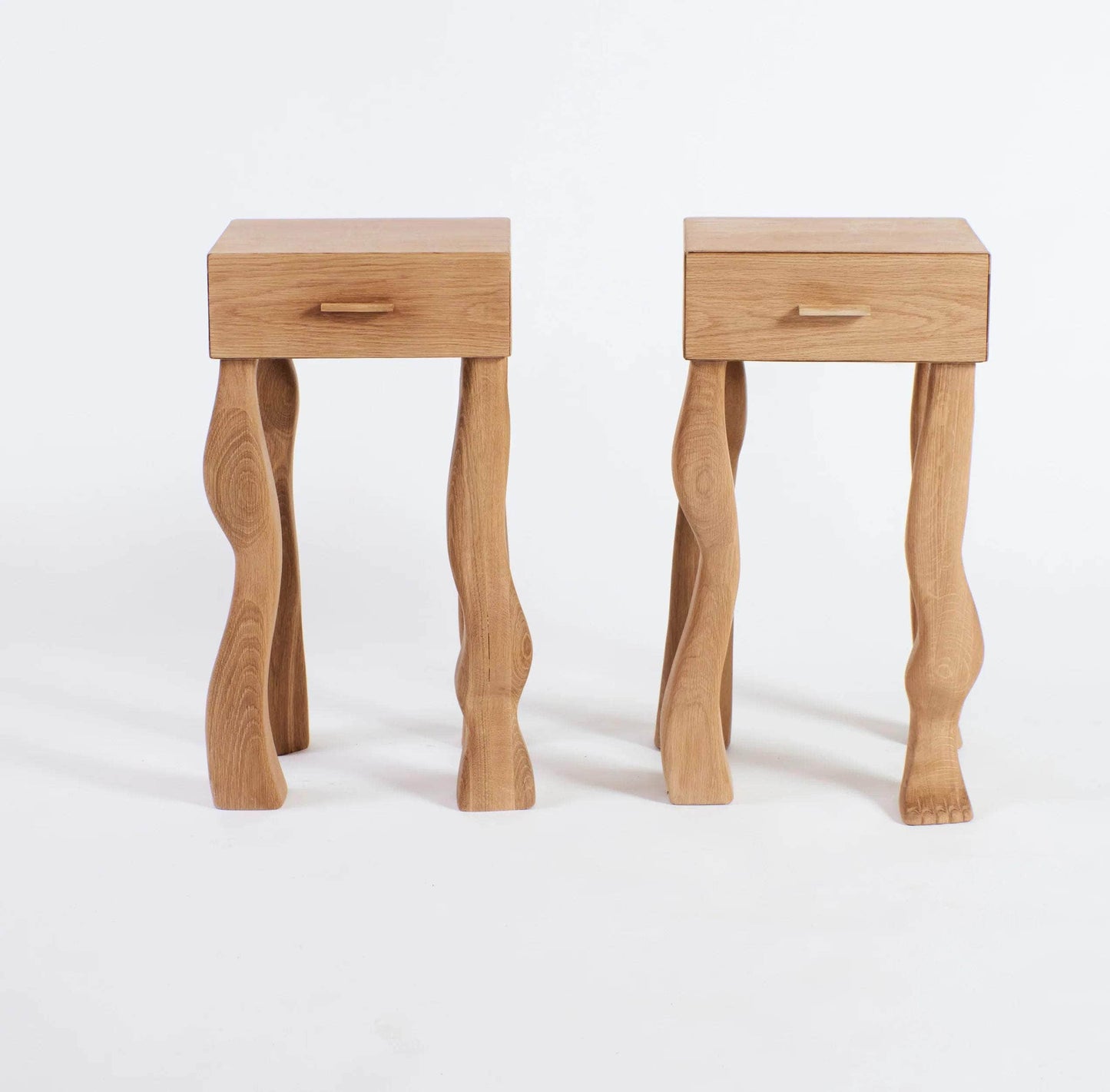 Foot Side Table With Drawer