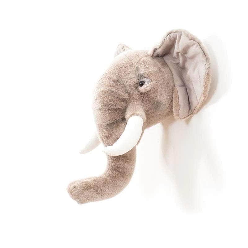 George the Elephant Wall Mounted Plush Head