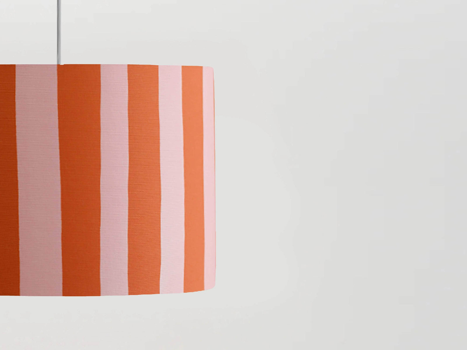 Pink stripes print lamp shade