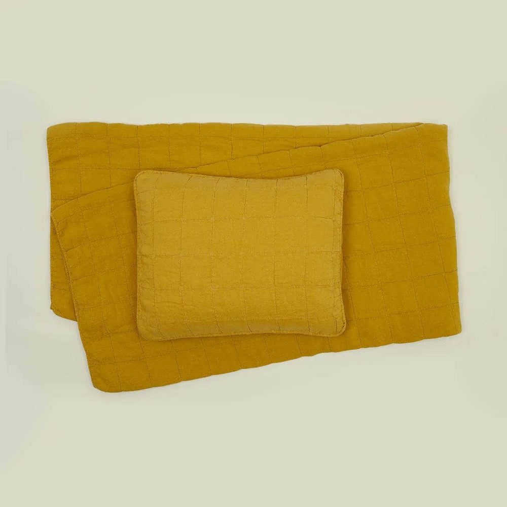 Simple Linen Quilt - Mustard