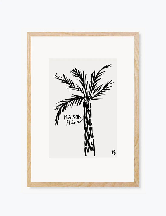 Maison Flâneur x Olivia Sewell The Palm | Wall Art Print