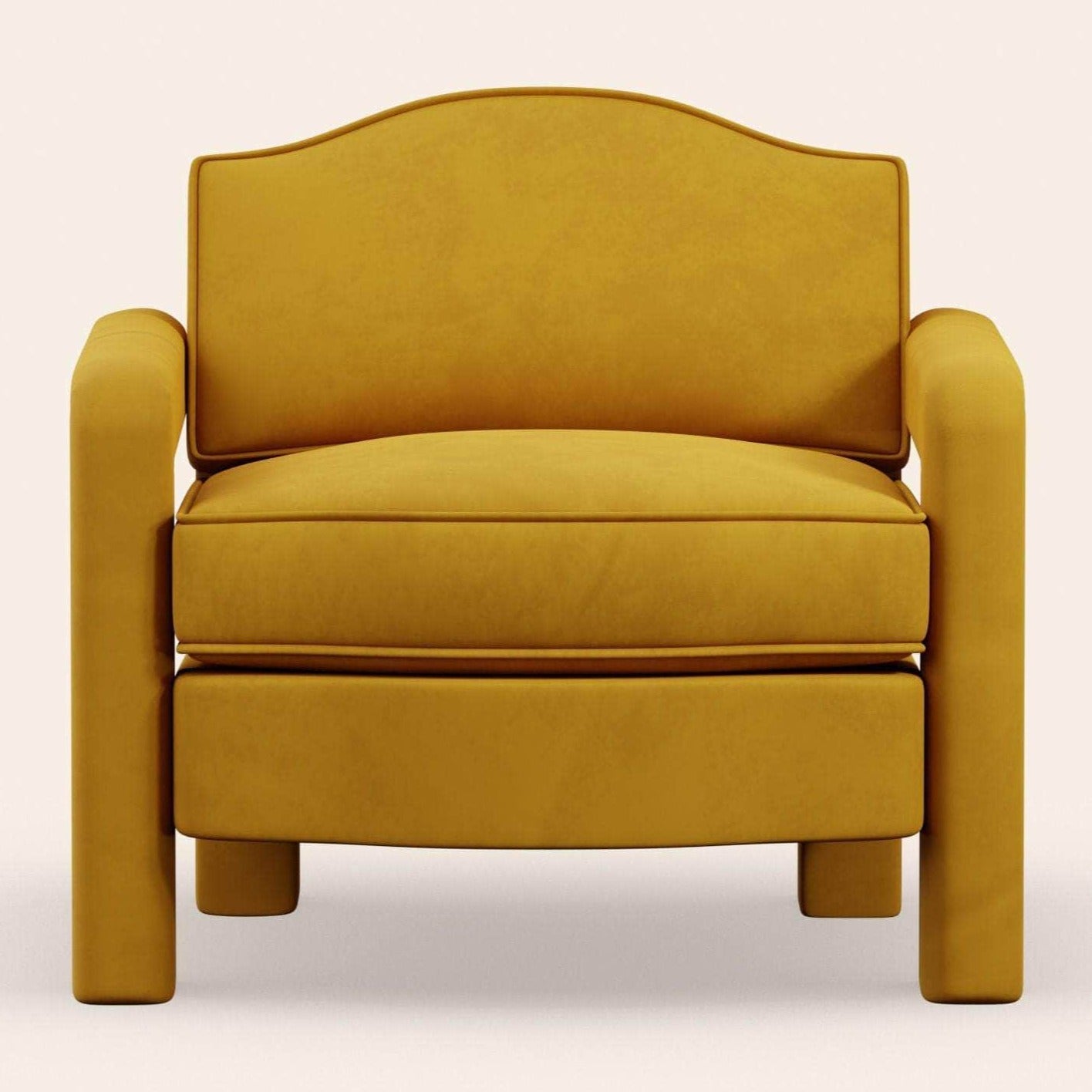 Elio Armchair, Turmeric Velvet