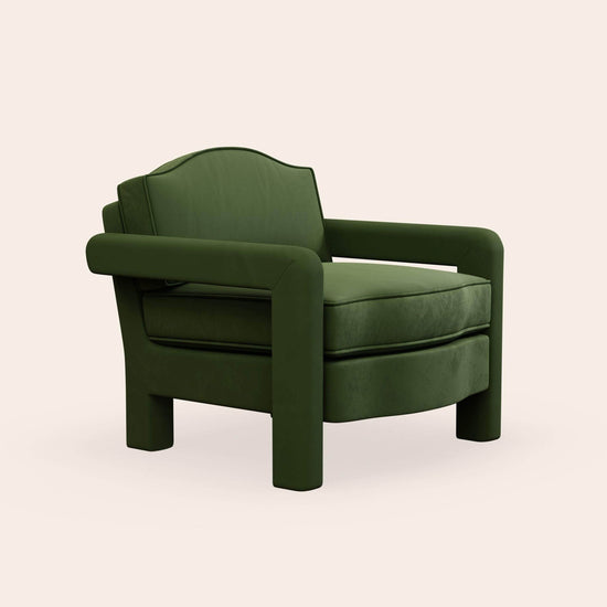 Elio Armchair, Zucchini Velvet