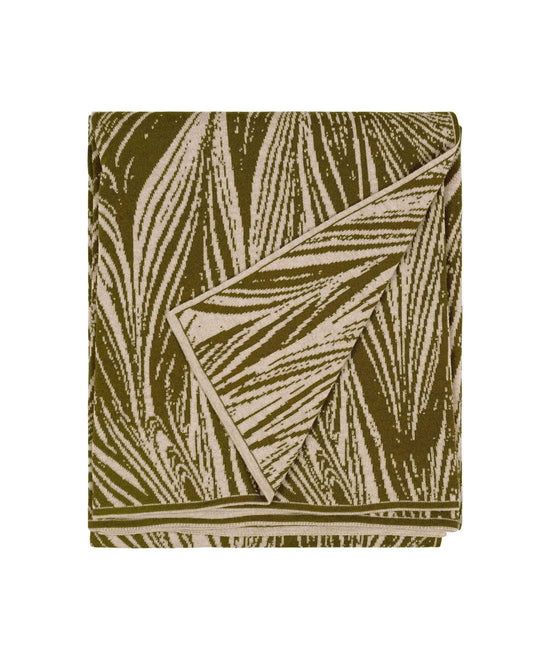Swirl Merino Wool Blanket | Moss