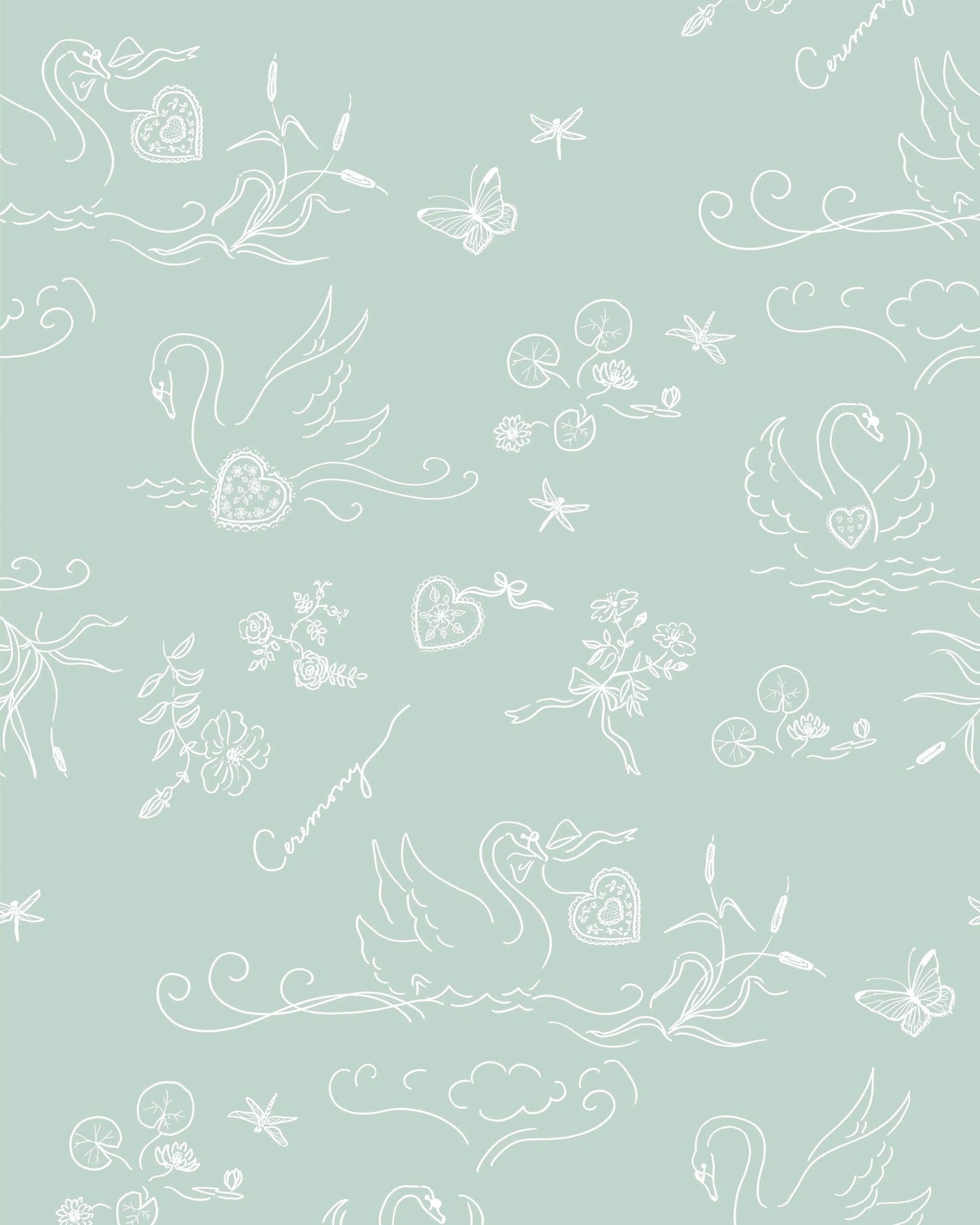 Swan Lake Napkins Set of 4