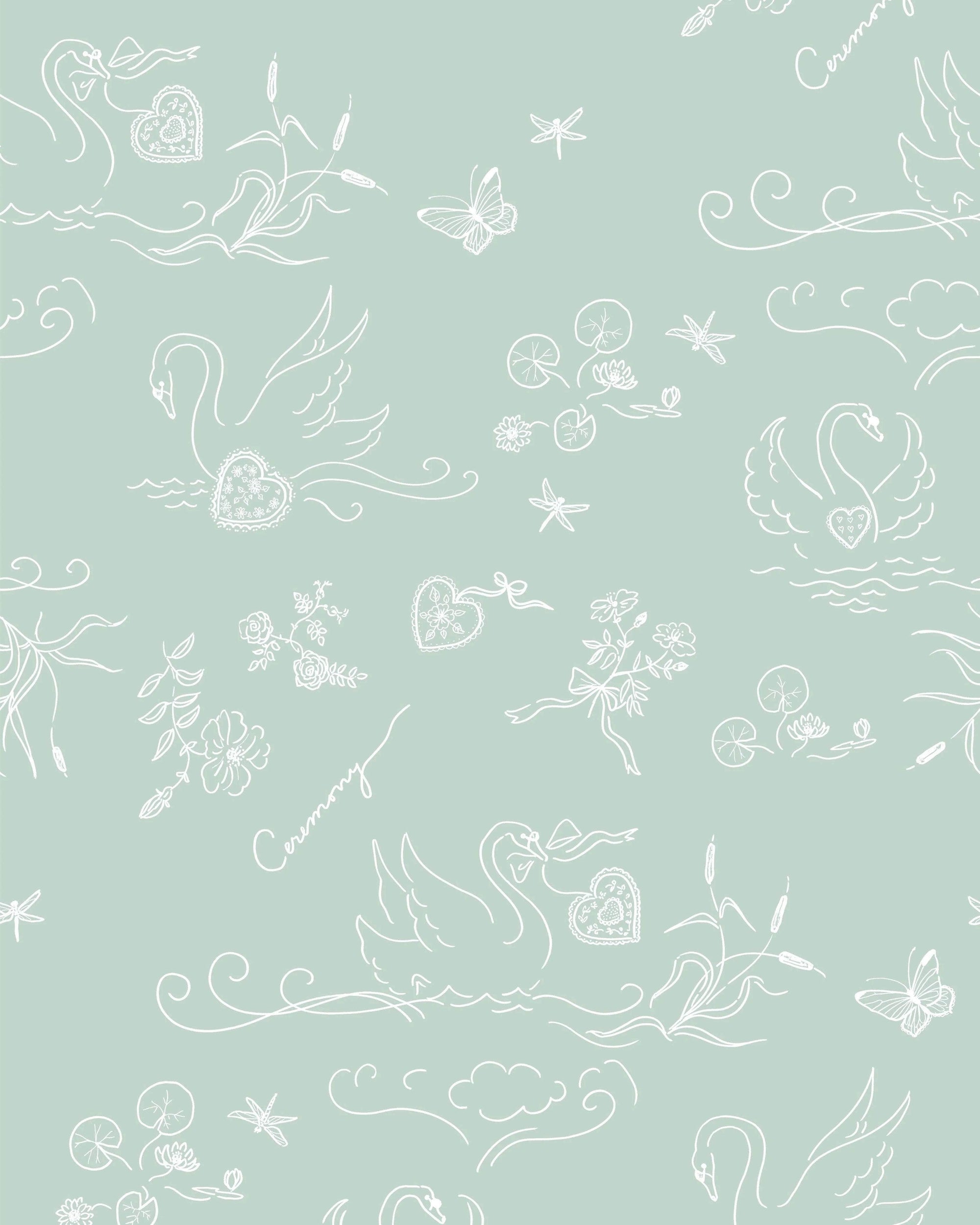 Swan Lake Napkins Set of 4