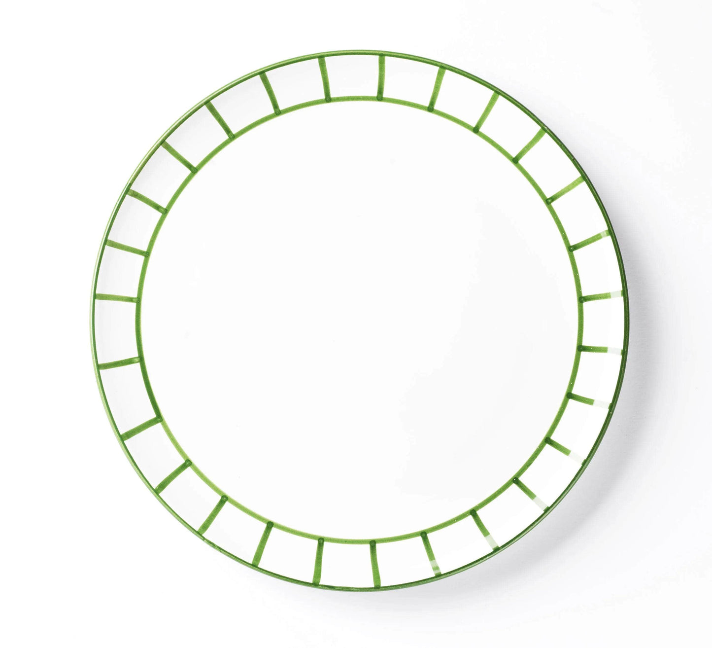 Dinner Plate - Olive Green Fence