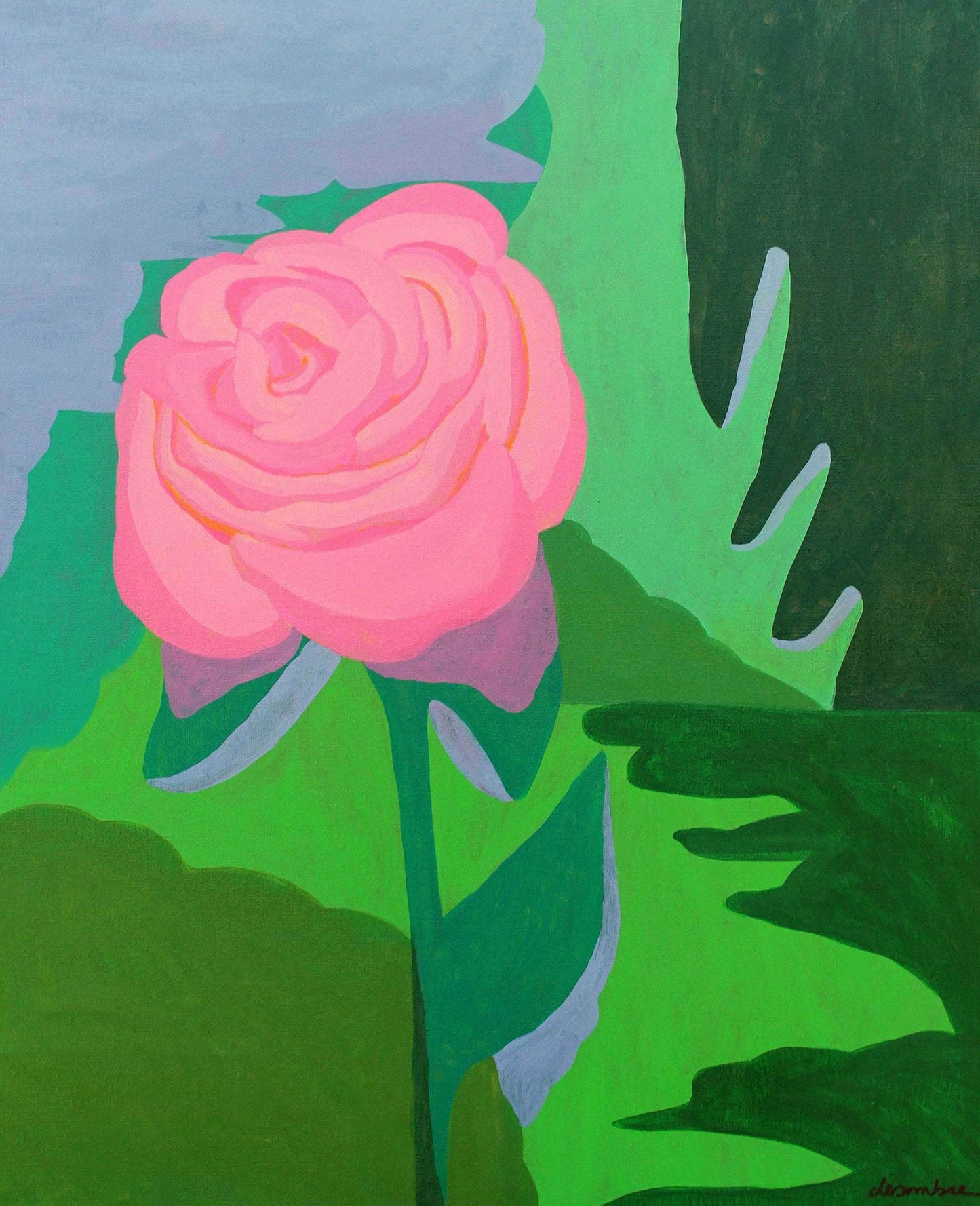 Fenêtre sur Rose Painting