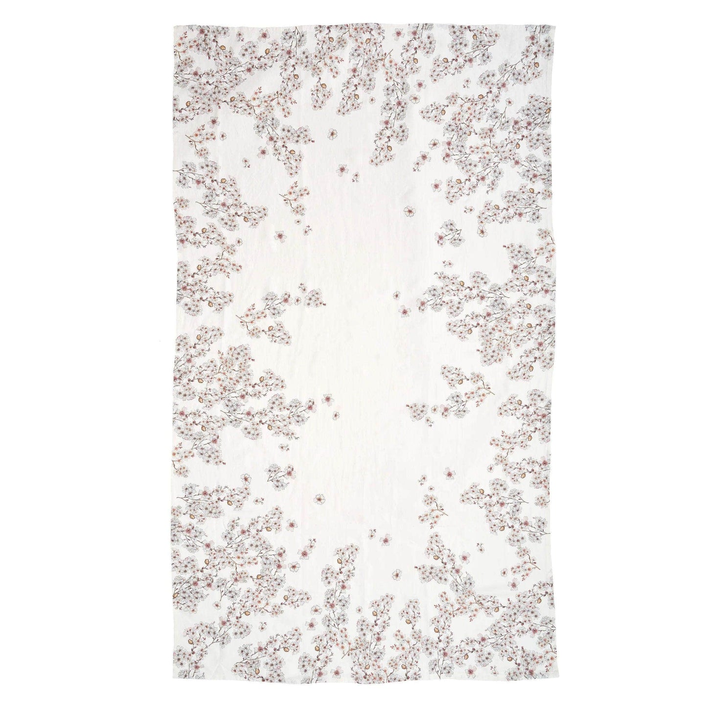 Almond Blossom Border Linen Table Cloth