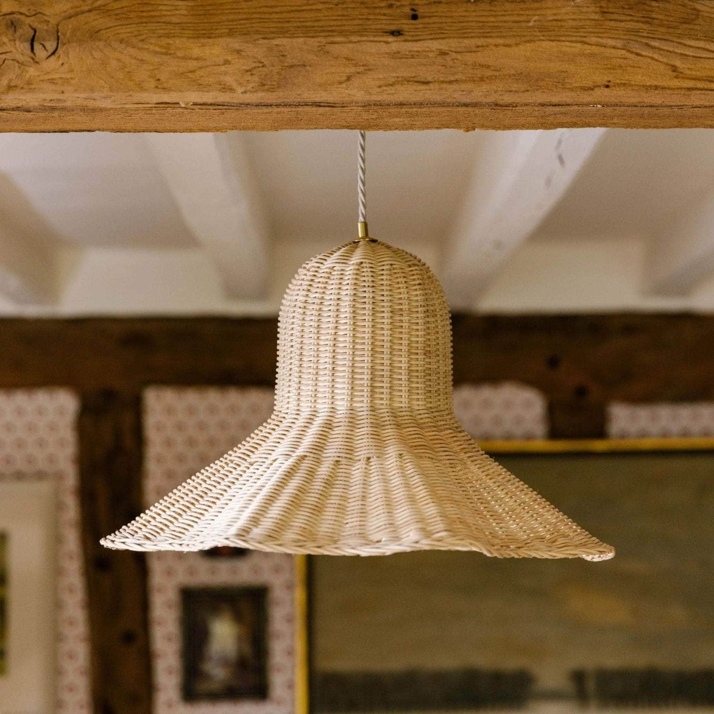 Load image into Gallery viewer, Octavia Rattan Pendant Shade (Large)
