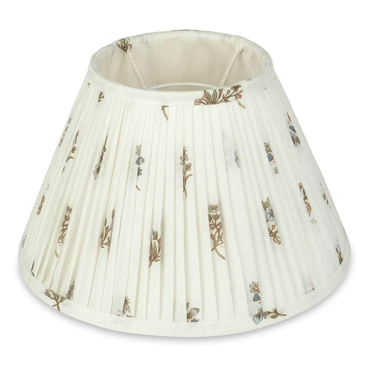 Hand Pleated Empire Lampshade in Printed Voile