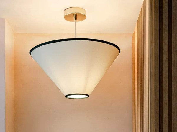 White cone light shade
