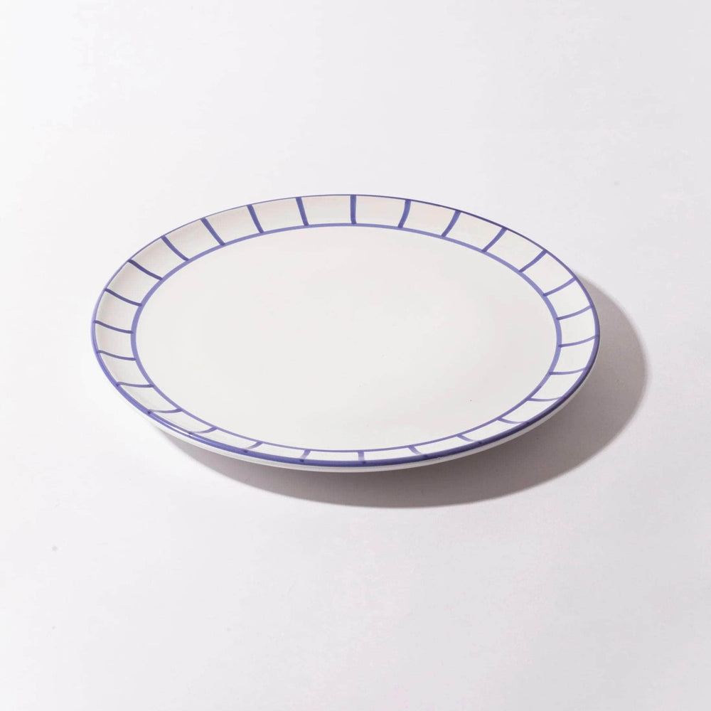 Dinner Plate - Royal Blue Fence