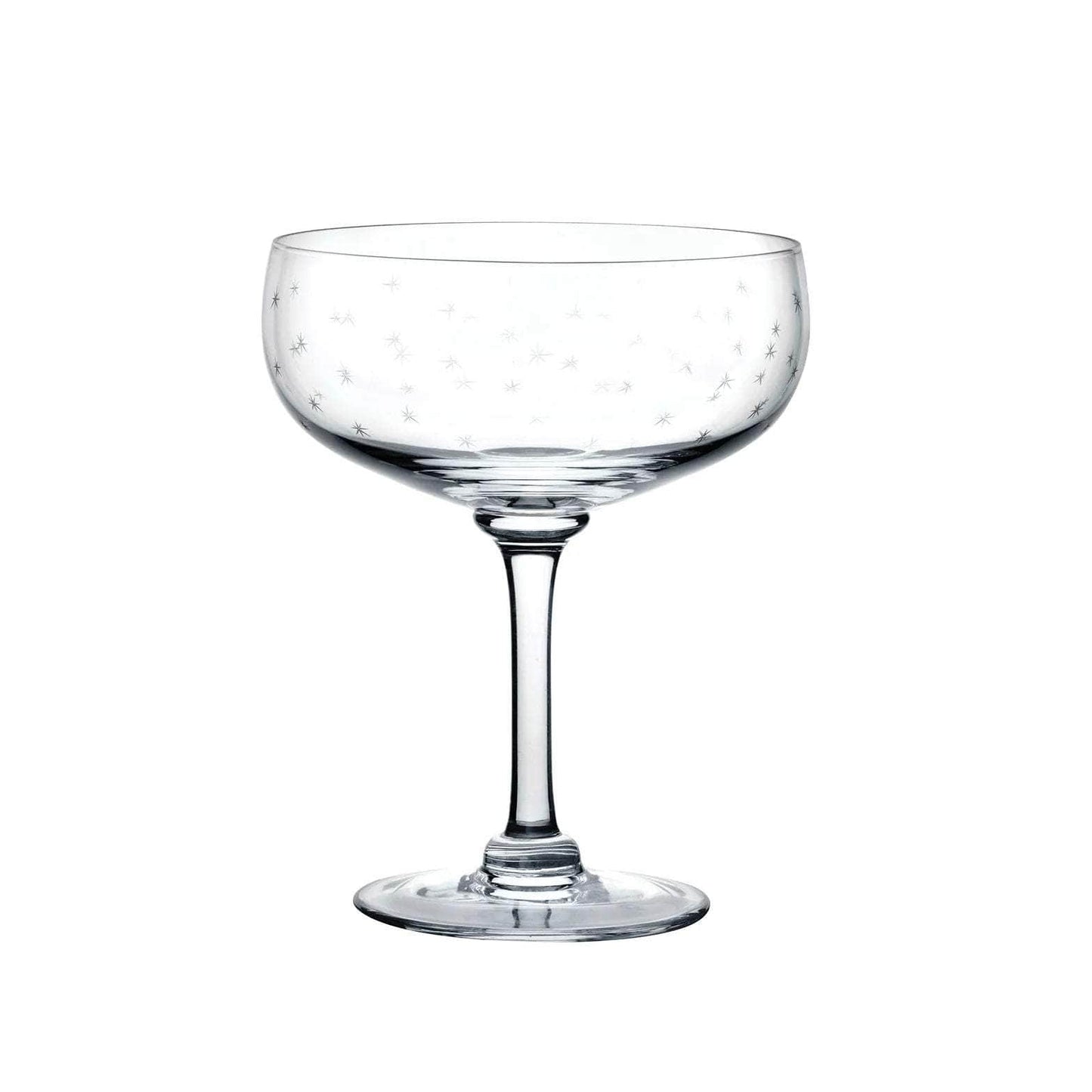 Crystal Cocktail Glasses with Stars Design
