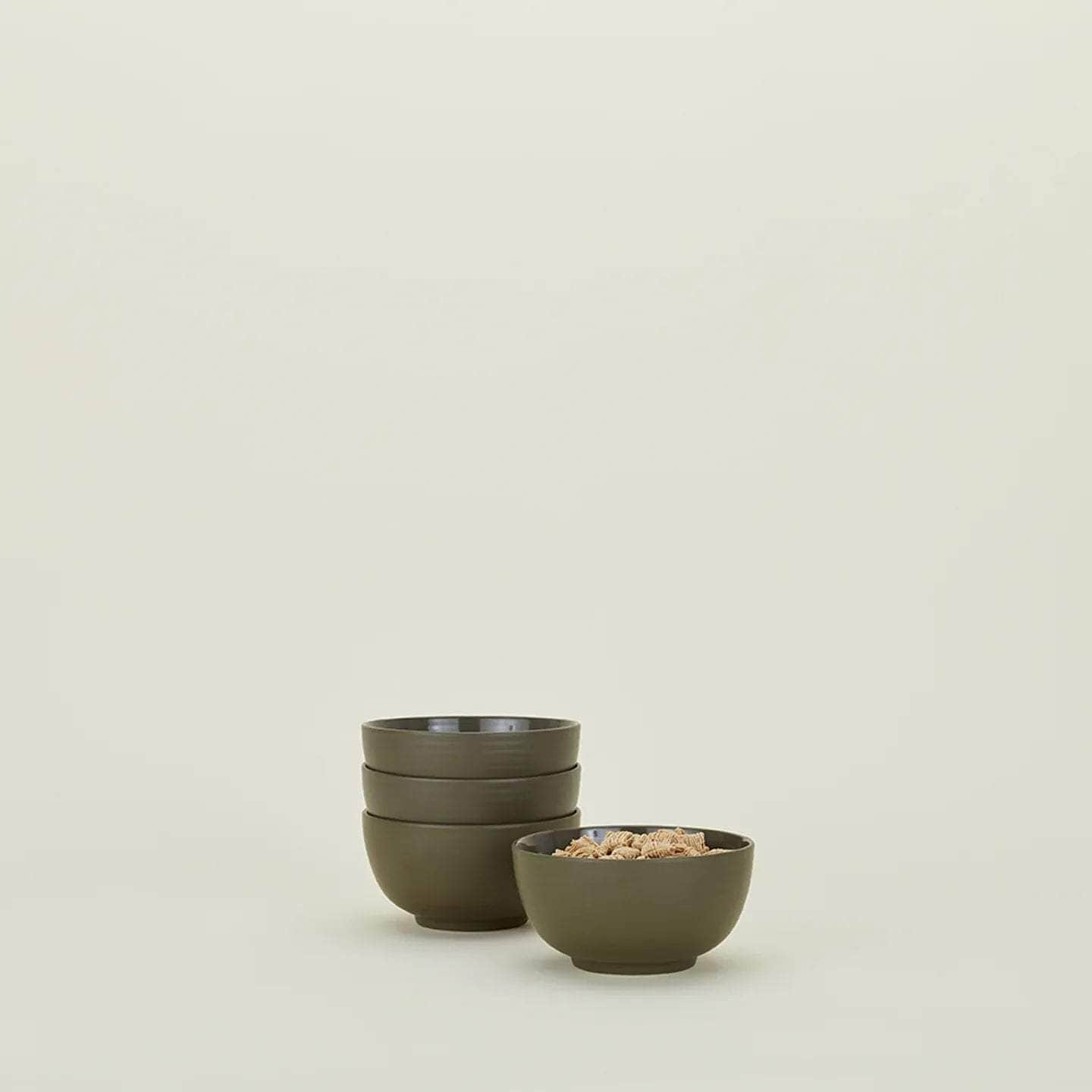Essential Large Bowl - Set Of 4, Olive