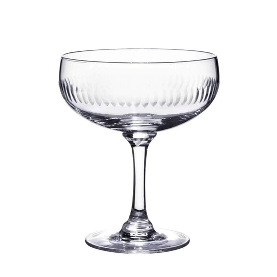 Crystal Cocktail Glasses with Spears Design