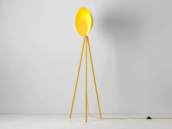 Yolk yellow diffuser floor lamp