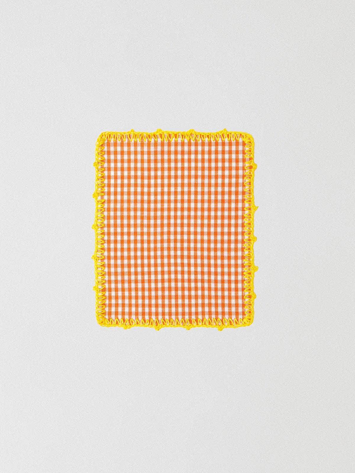 Aperitif Orange Gingham Napkin Set 05