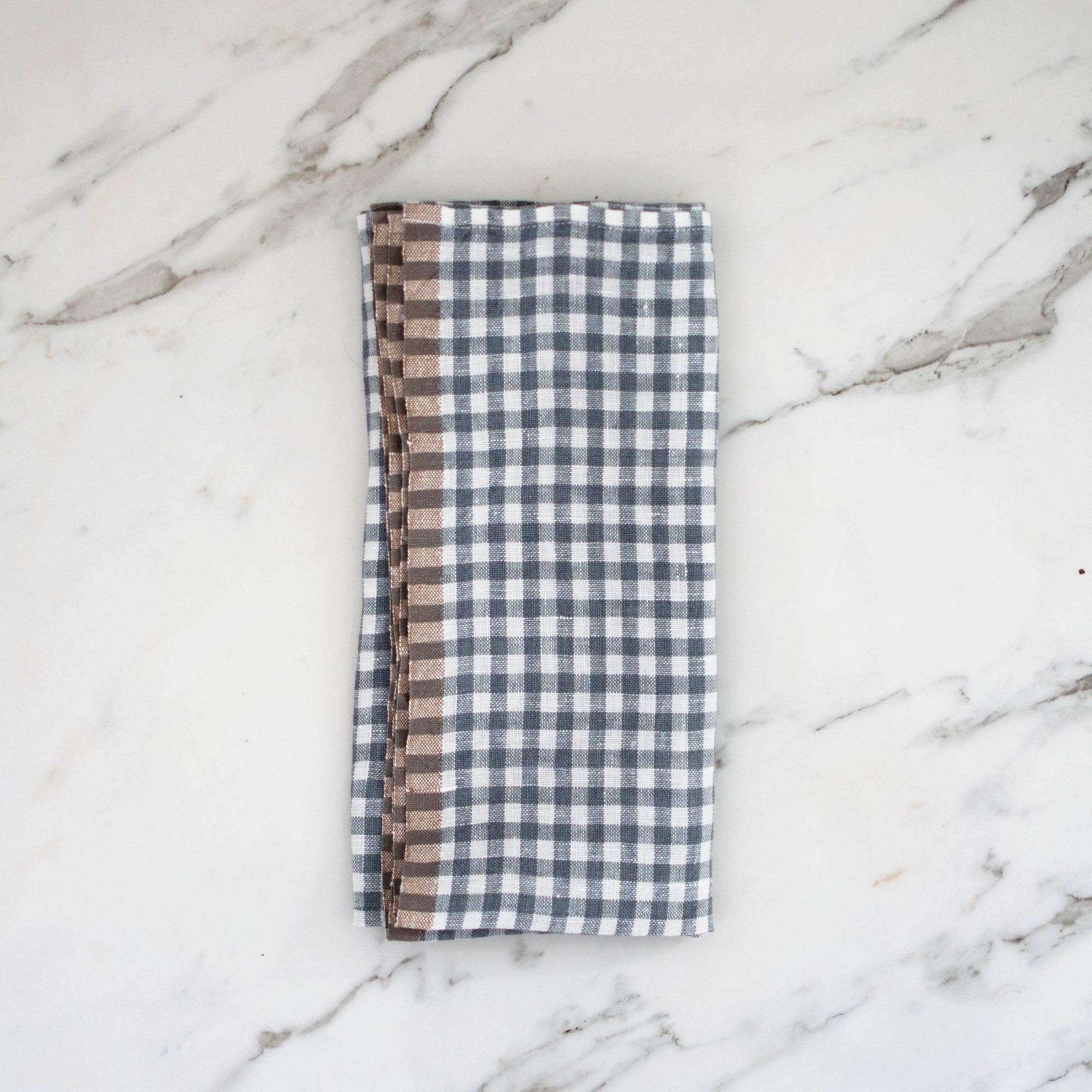 Blue Gingham linen Napkin