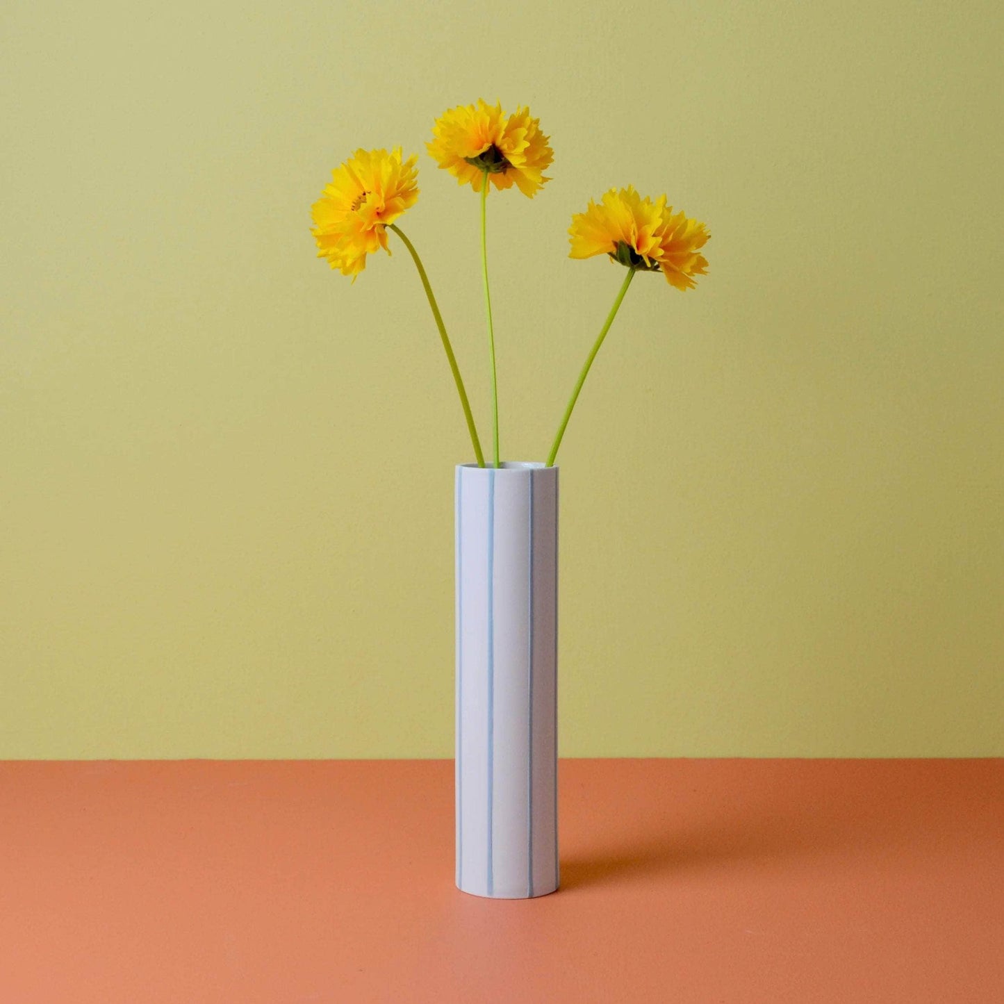 Striped Vase Blue