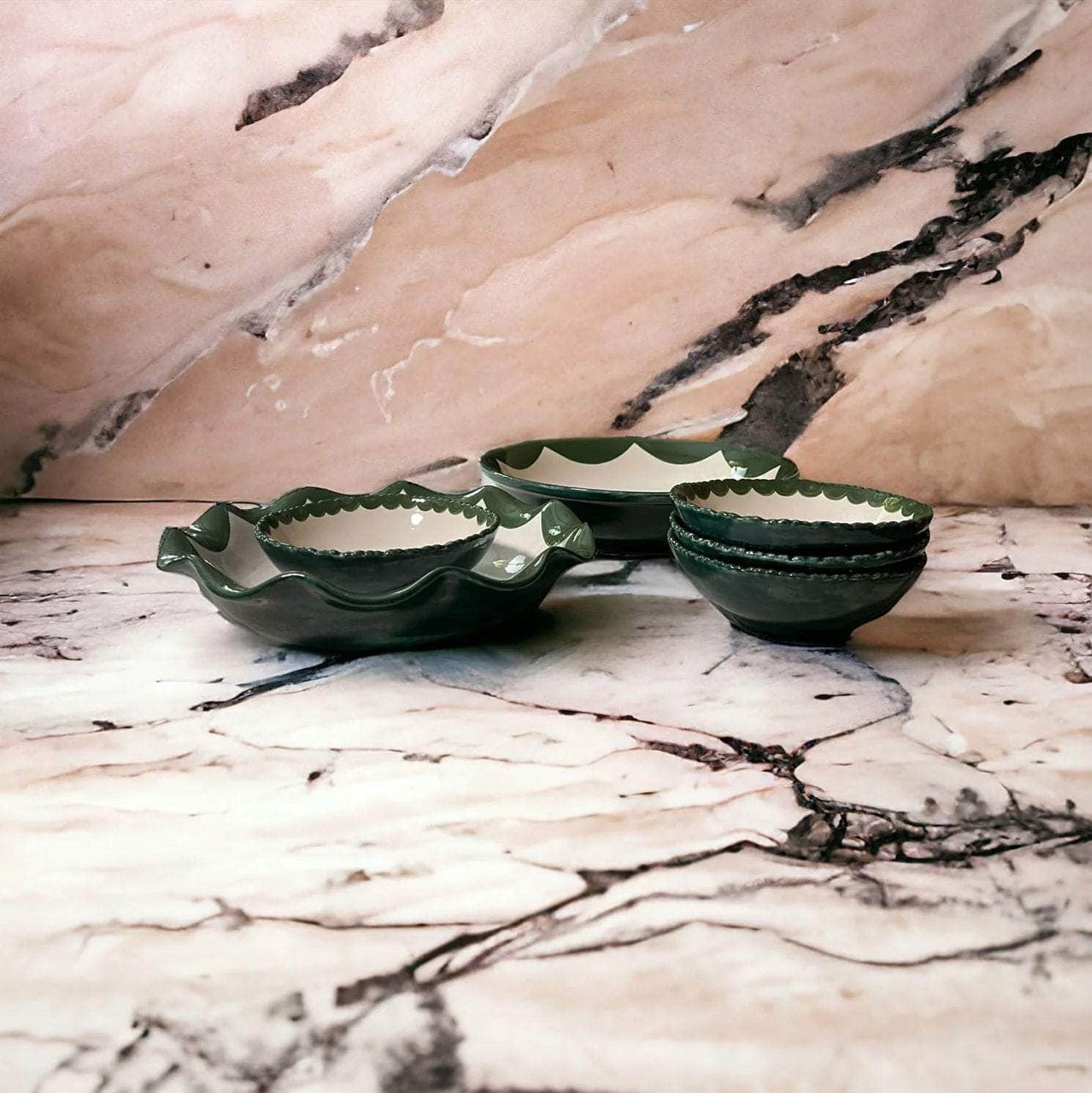 The Six-Piece Hand-Painted Pasta Pottery Collection