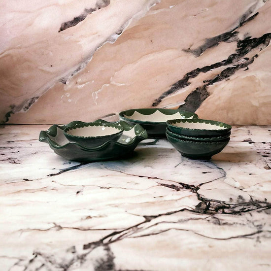 The Six-Piece Hand-Painted Pasta Pottery Collection