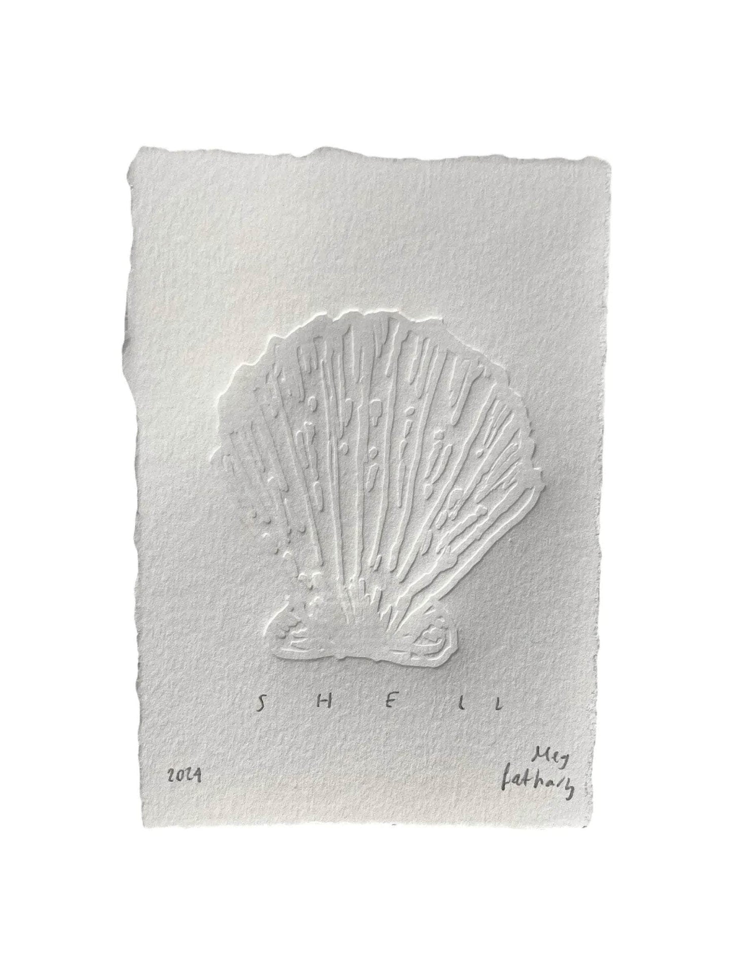 Shell Embossed Art Piece