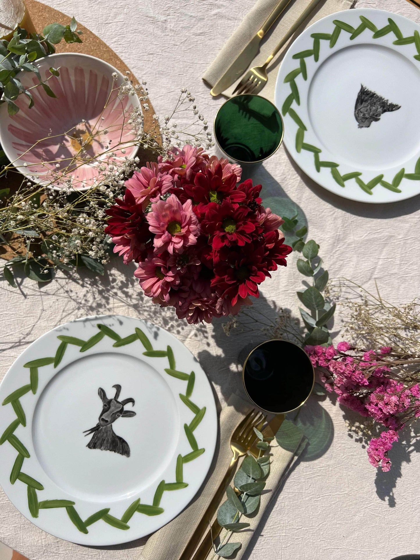 Animals Set 6 plates
