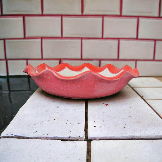 Hand-painted "This Kitchen is for Dancing" Scalloped Pasta Bowl