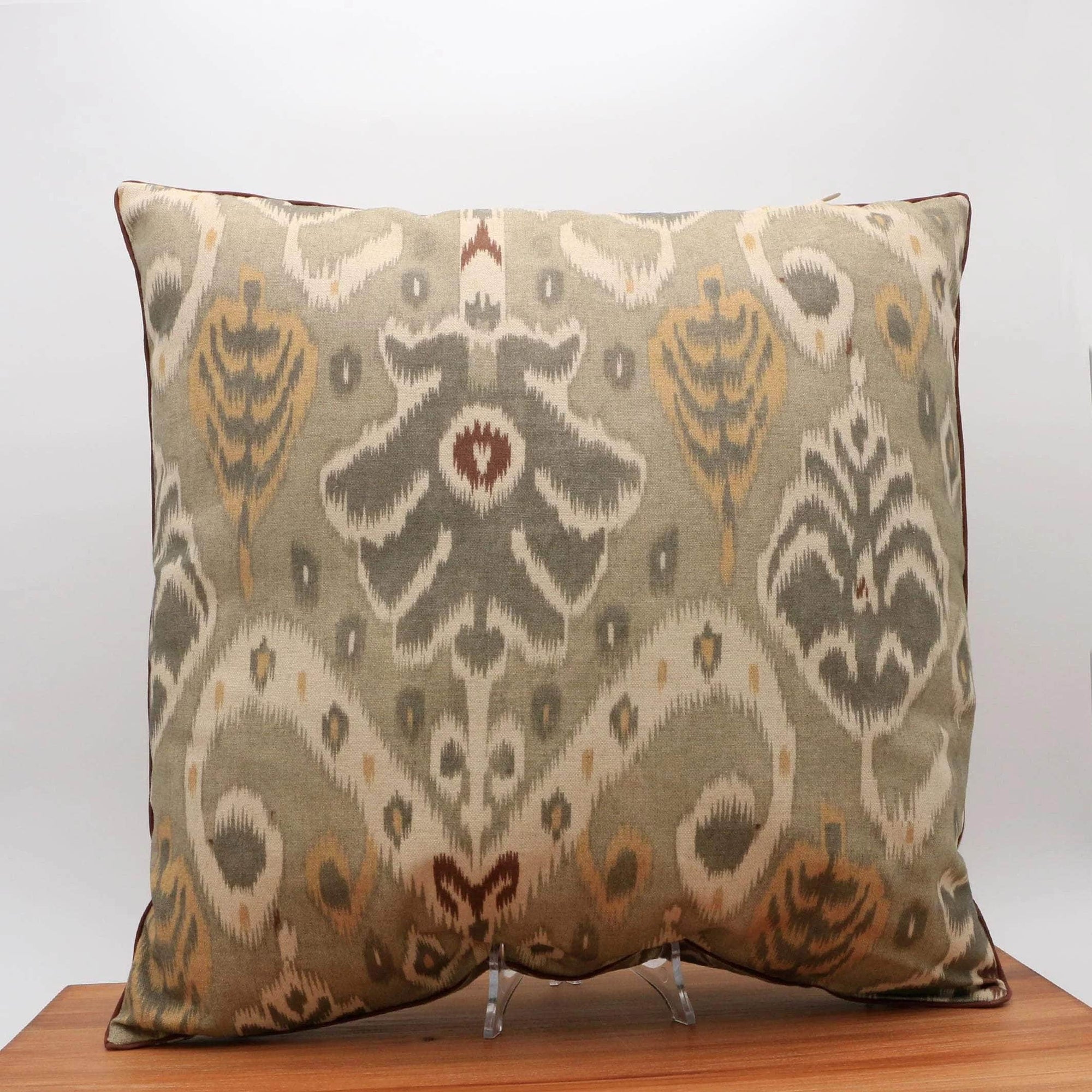 Yikarta Burgundy Square Cushion