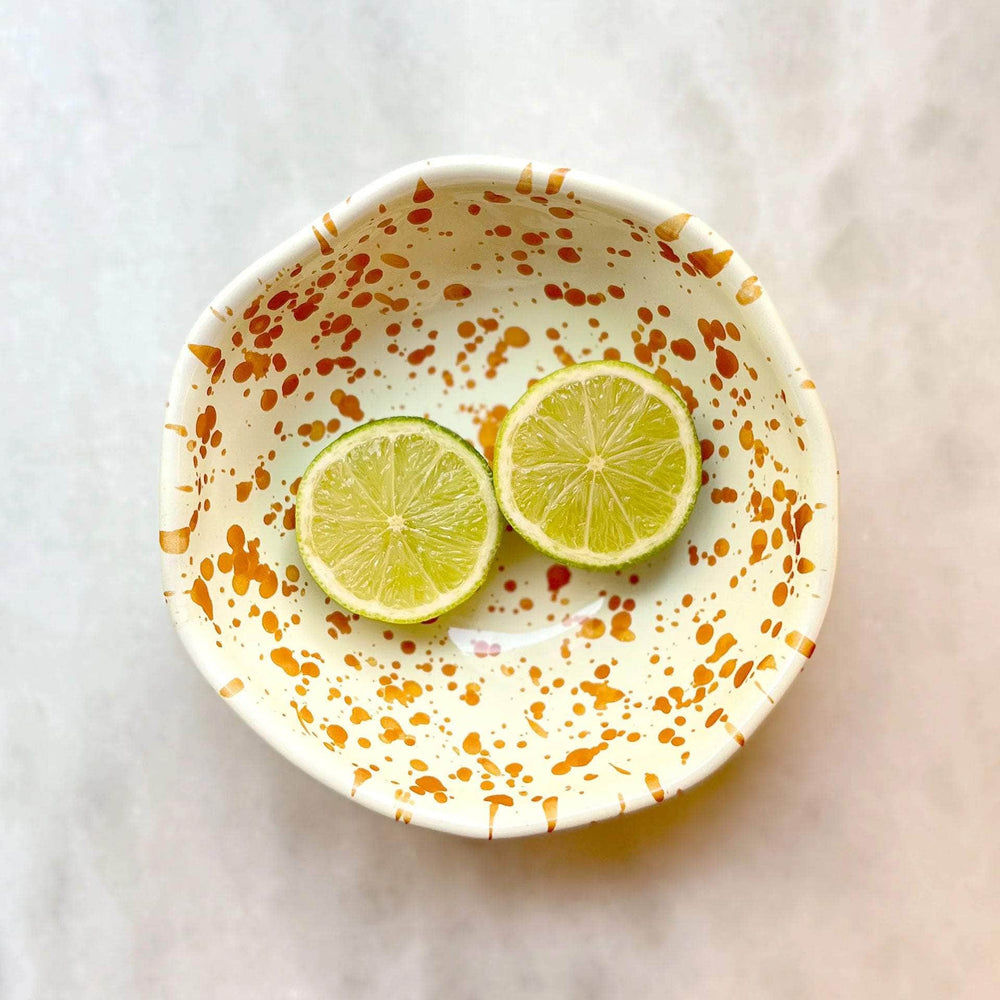 Small Shallow Bowl Burnt Orange